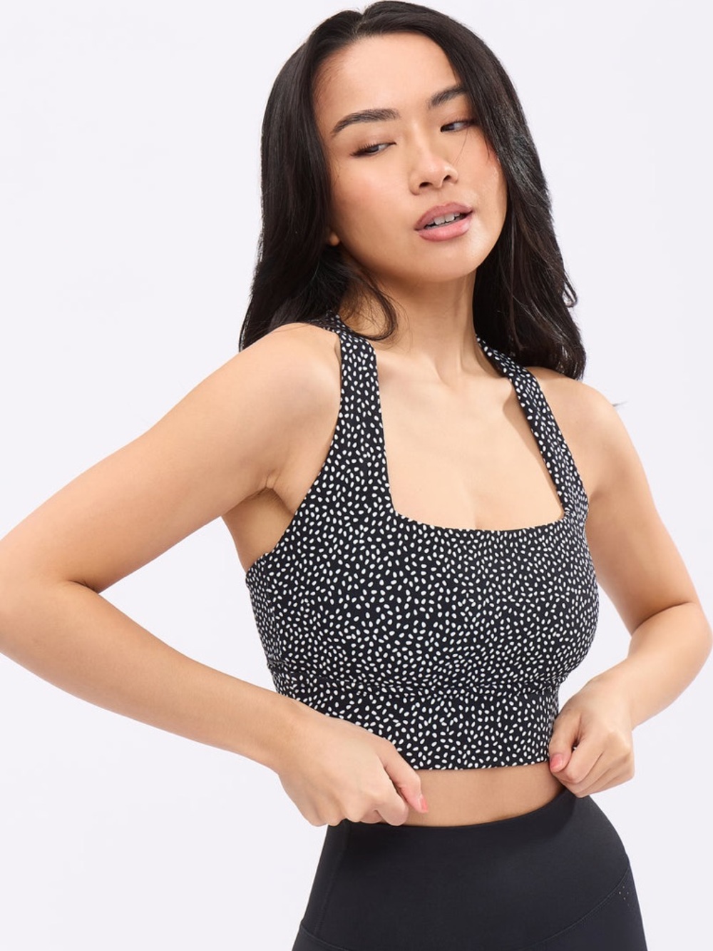 Buff Bunny Revolution Sports Bra Onyx Black Bossy Print